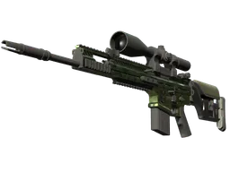 StatTrak™ SCAR-20 | Green Marine (Minimal Wear)