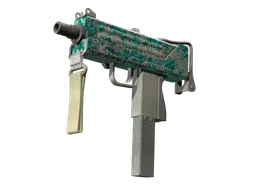 StatTrak™ MAC-10 | Malachite (Battle-Scarred)