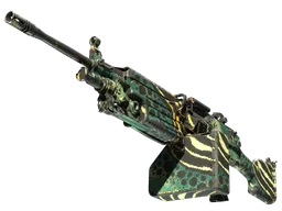 M249 | Emerald Poison Dart (Well-Worn)