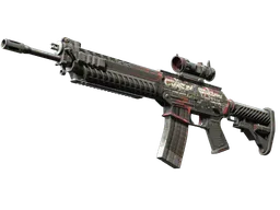 SG 553 | Cyberforce (Battle-Scarred)