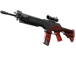 StatTrak™ SG 553 | Darkwing (Battle-Scarred)